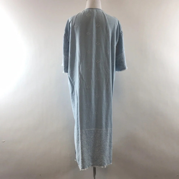 3/$20 Universal Thread Blue Floral Duster Cardigan Womens XS Small Kimono - Picture 3 of 10